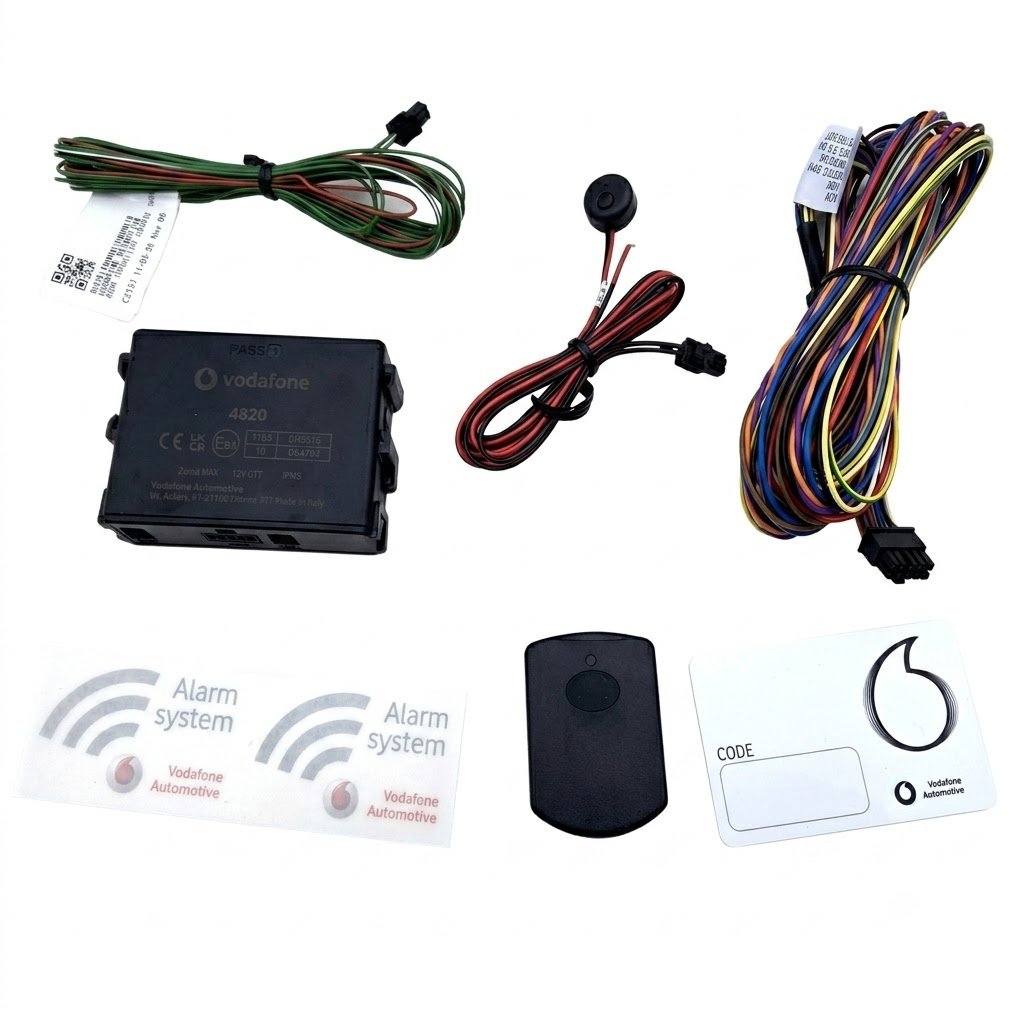 Cobra 4824 proximity vehicle immobiliser hidden installation with ADR security cards to prevent key cloning theft